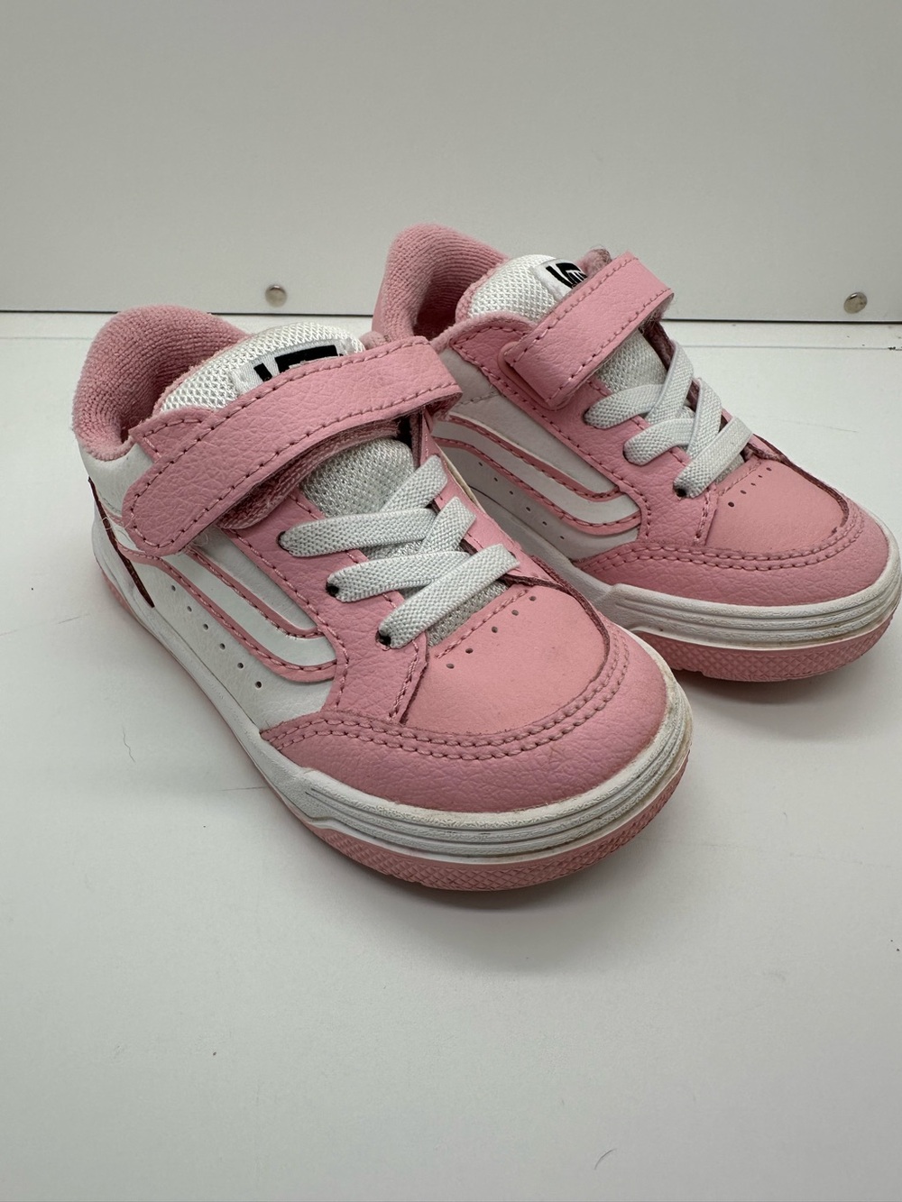Vans Kids Pink and White Sneakers